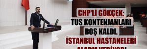 CHP’li Gökçek: TUS kontenjanları boş kaldı, İstanbul hastaneleri alarm veriyor!