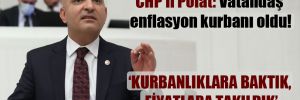 CHP’li Polat: Vatandaş enflasyon kurbanı oldu!
