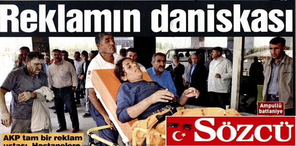 Hastanelere AKP logolu battaniye